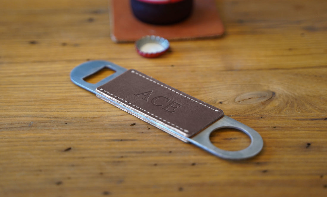 Leather Wrapped Bottle Opener