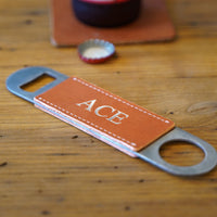 Leather Wrapped Bottle Opener