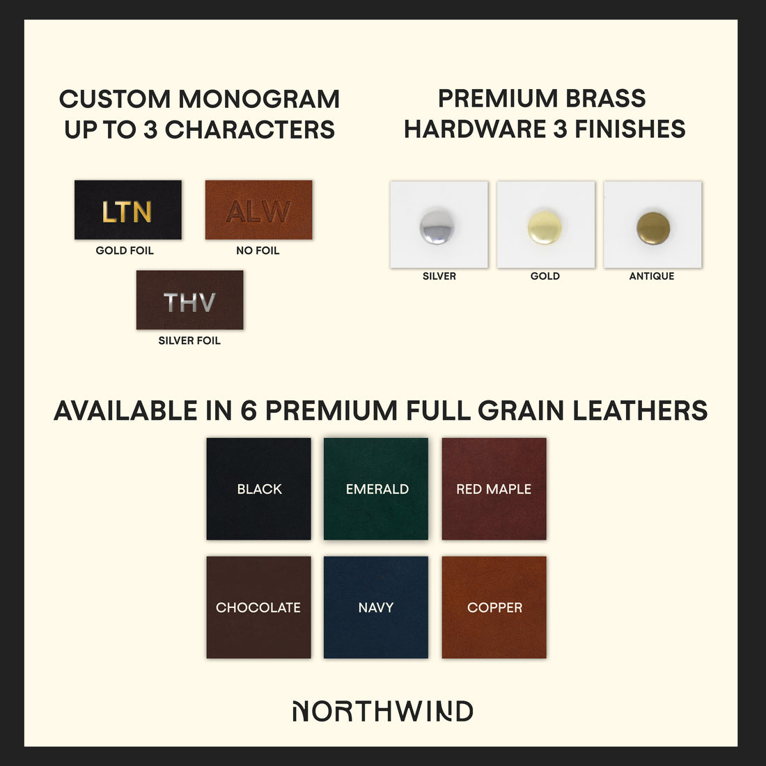 Personalized Leather Cord Taco