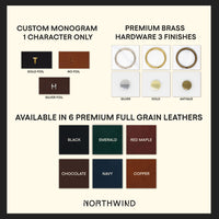 Personalized Leather Heart Keychain