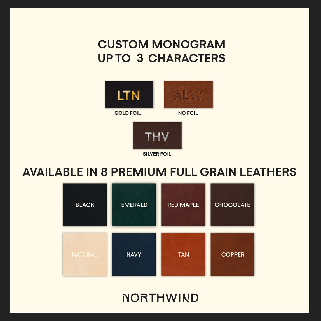 Personalized Leather Square Coasters - Set of 4