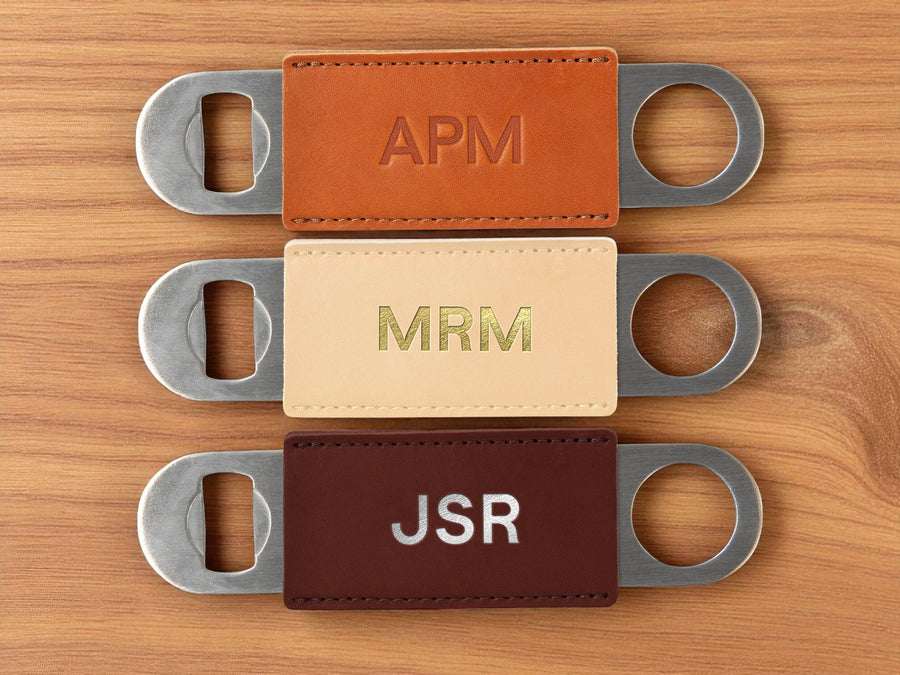 Leather Wrapped Bottle Opener