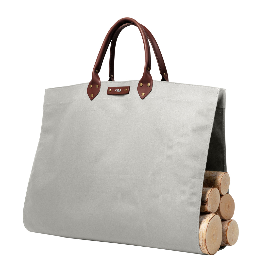 Personalized Canvas Log Carrier
