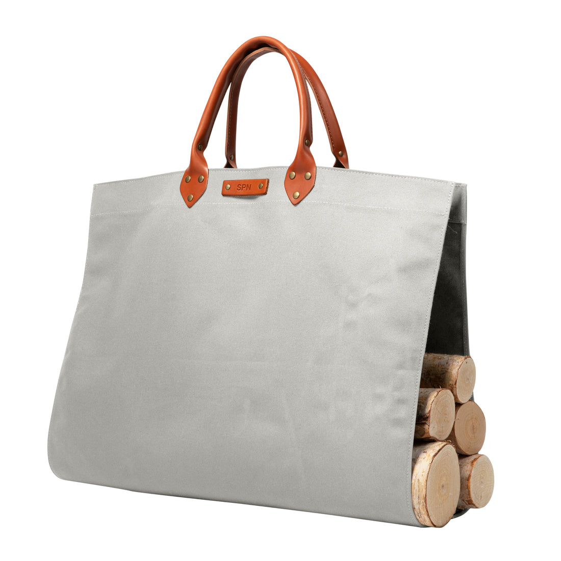 Personalized Canvas Log Carrier
