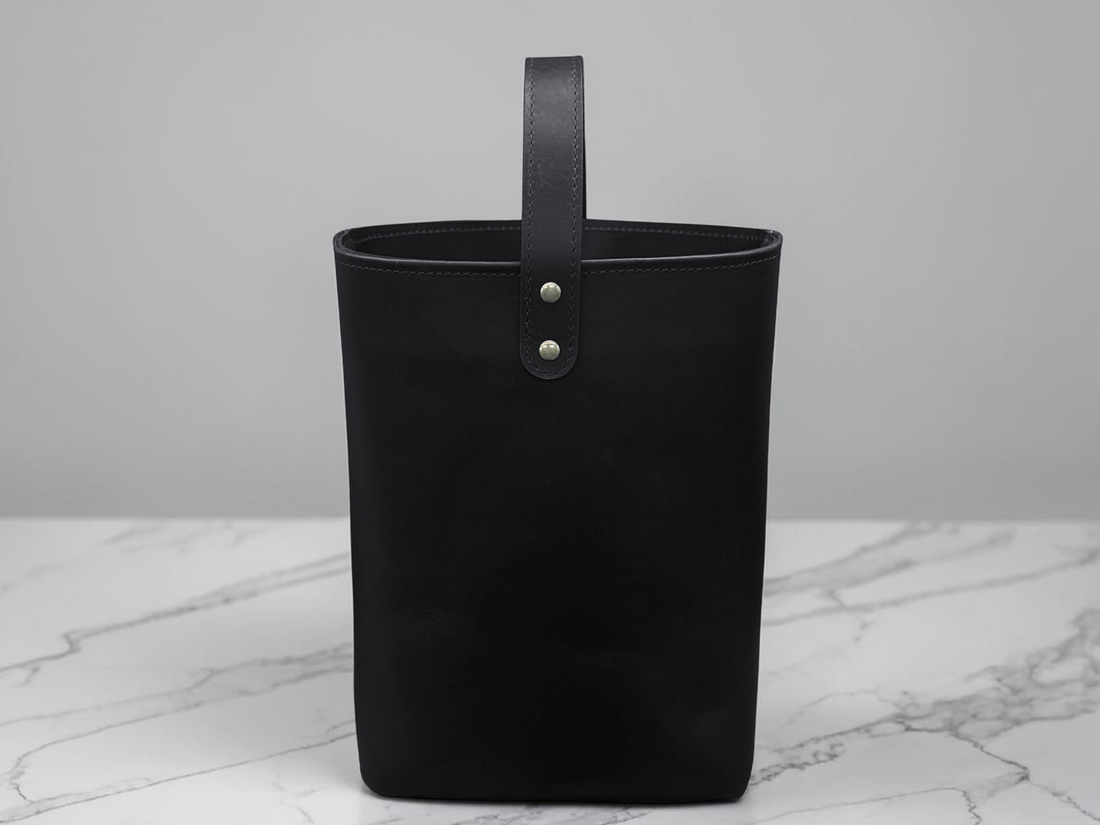 Leather Double Wine Carrier | Handcrafted Personalized Wine Tote