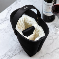 Leather Double Wine Carrier | Handcrafted Personalized Wine Tote