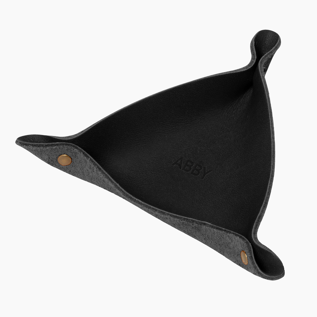 Personalized Leather Ring Tray