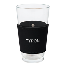 Personalized Leather Pint Glass Sleeve