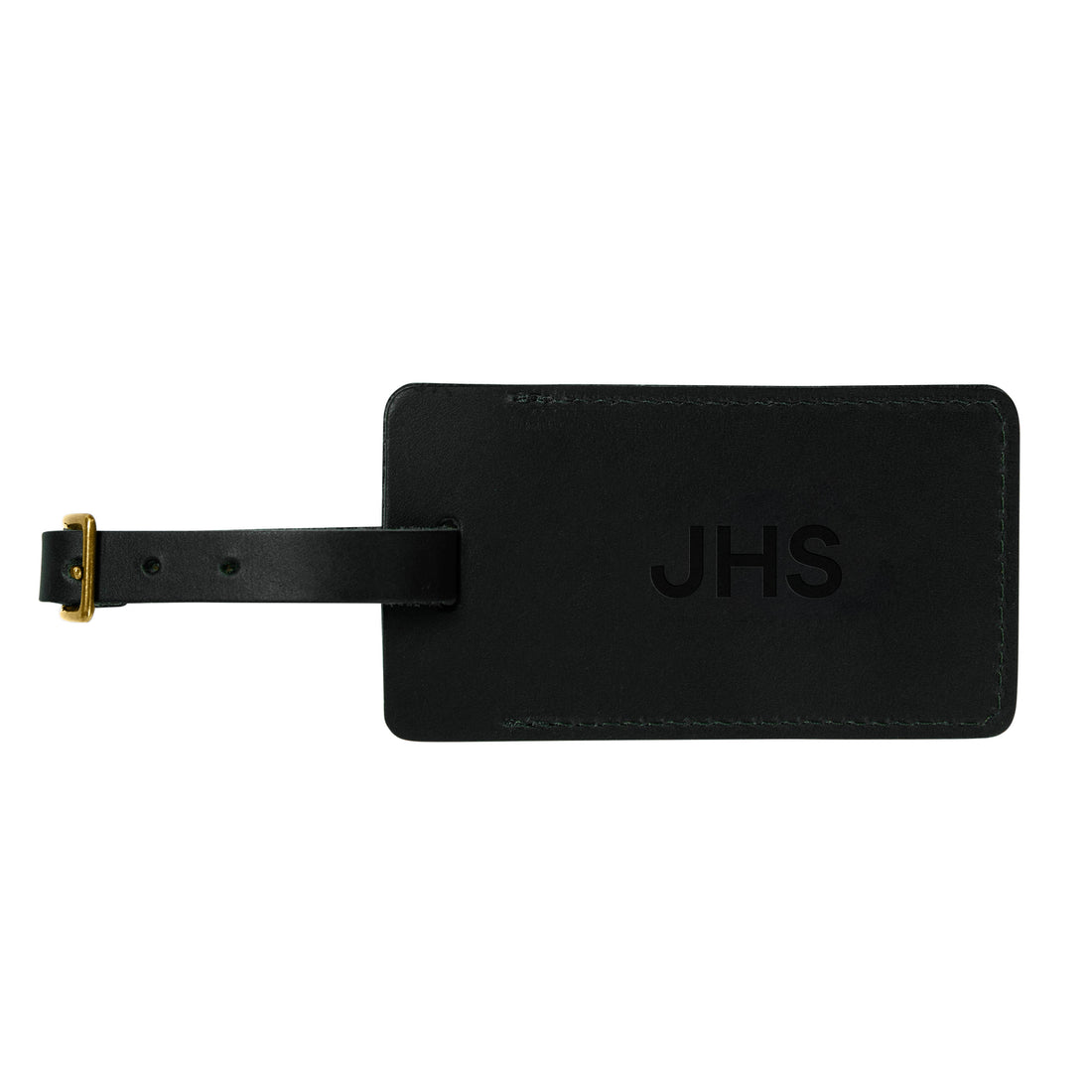 Personalized Sewn Leather Luggage Tag