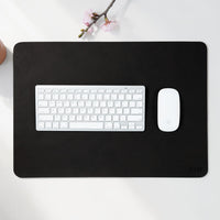Personalized leather WFH desk set in black