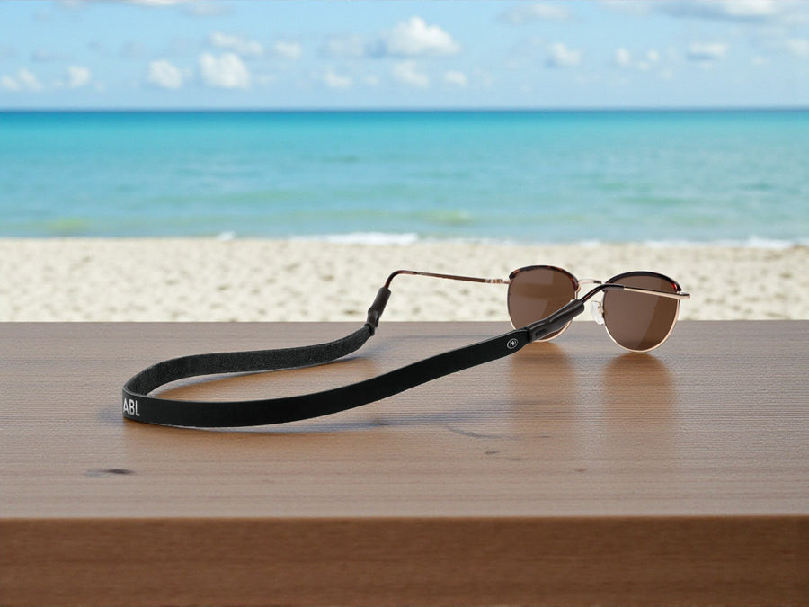 Monogrammed Leather Sunglass Strap