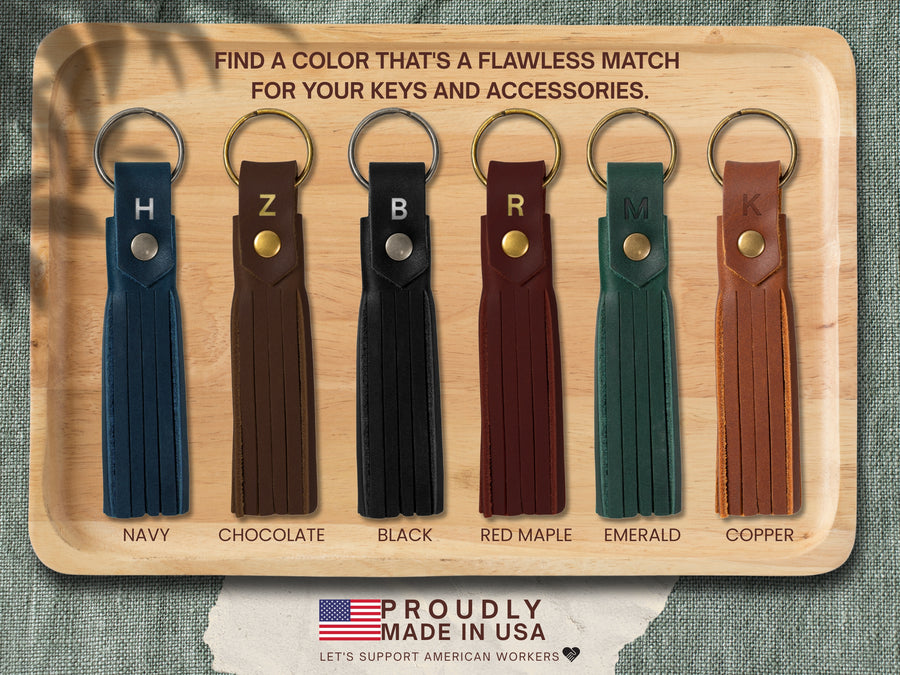 Personalized Tassel Keychain