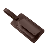 Personalized Sewn Leather Luggage Tag