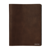 Personalized Leather Large Journal Cover: USA Made Monogrammed Notebook