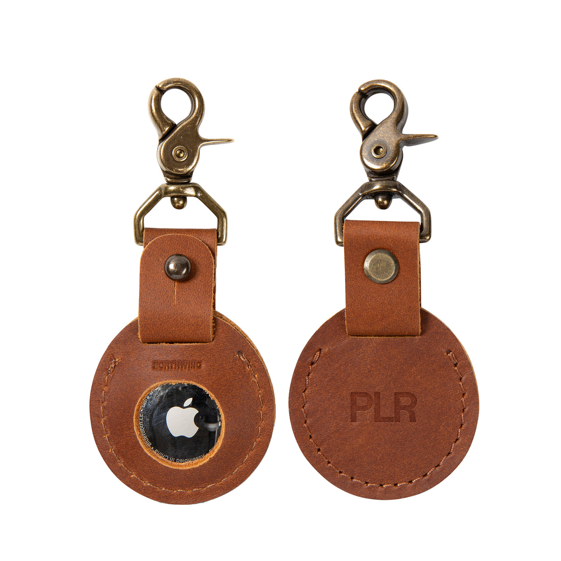 Personalized Leather AirTag Case