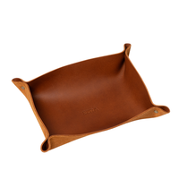 Personalized Leather Rivet Valet Tray