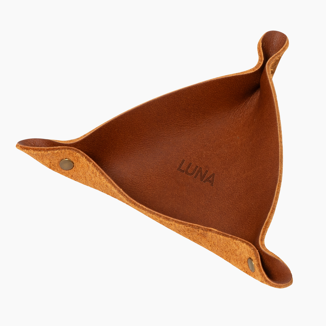 Personalized Leather Ring Tray