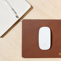 Northwind leather color swatches with stamped initials and foil options