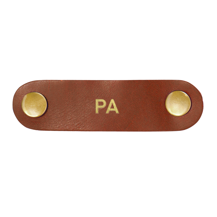 Personalized Leather Cord Keeper