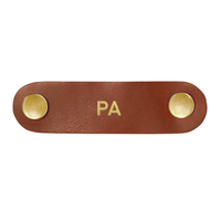 Personalized Leather Cord Keeper - SET OF 3