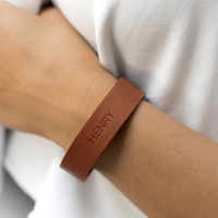 Personalized Leather Bracelet