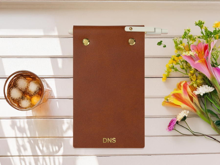 Personalized Leather Notepad Full Cover