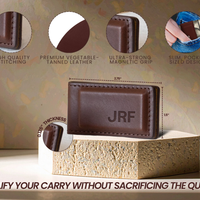 Personalized Leather Money Clip