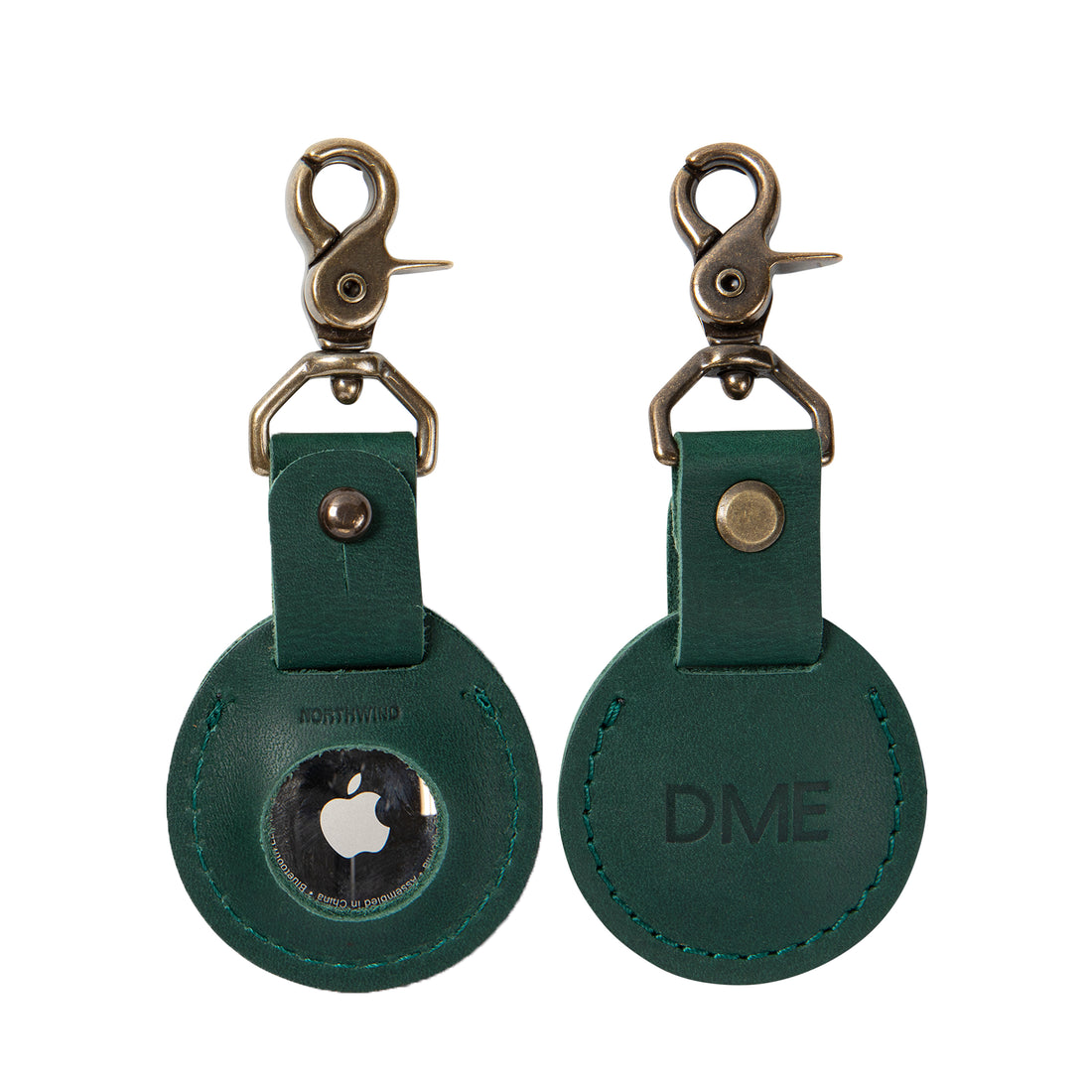 Personalized Leather AirTag Case