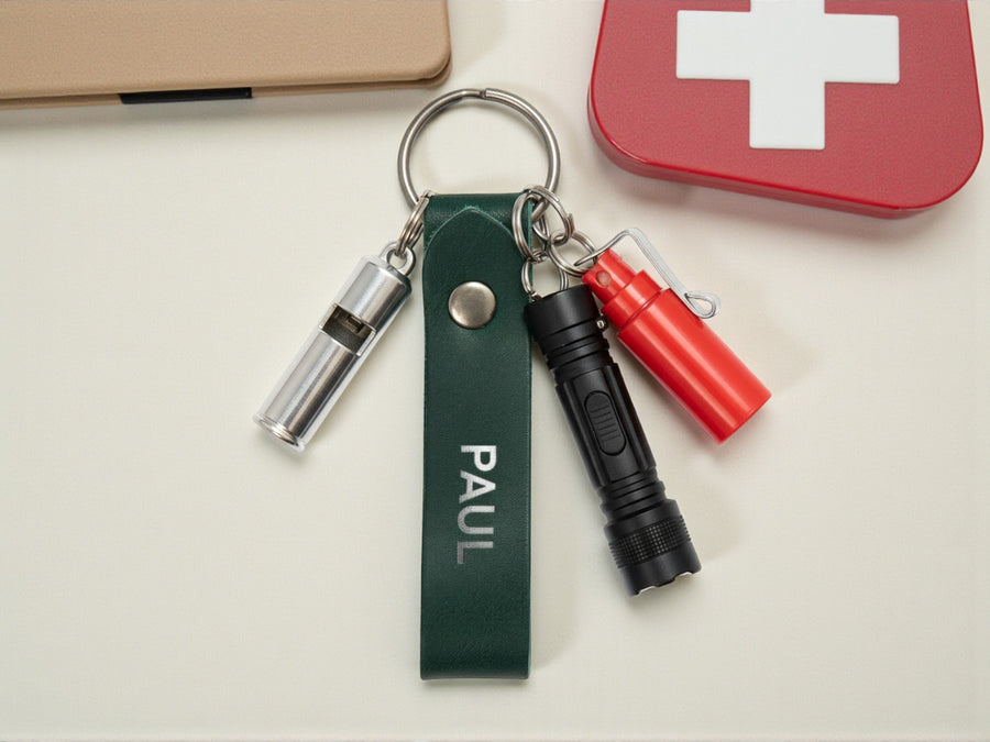 Personalized Leather Keychain