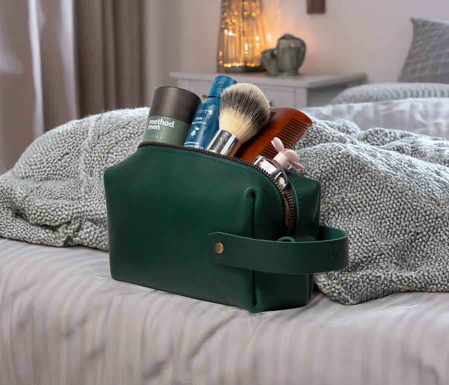 Personalized Leather Dopp Kit