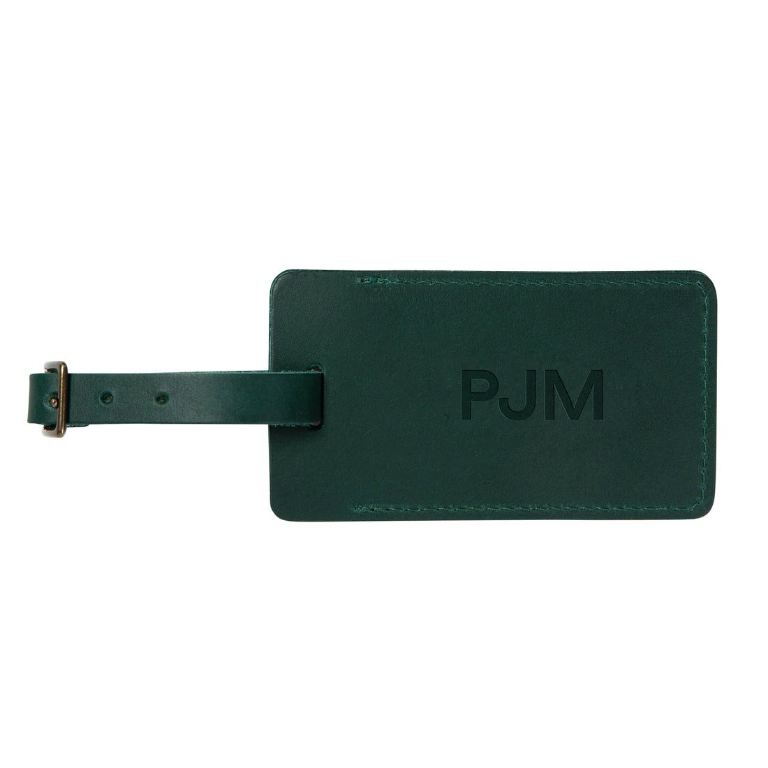 Personalized Sewn Leather Luggage Tag