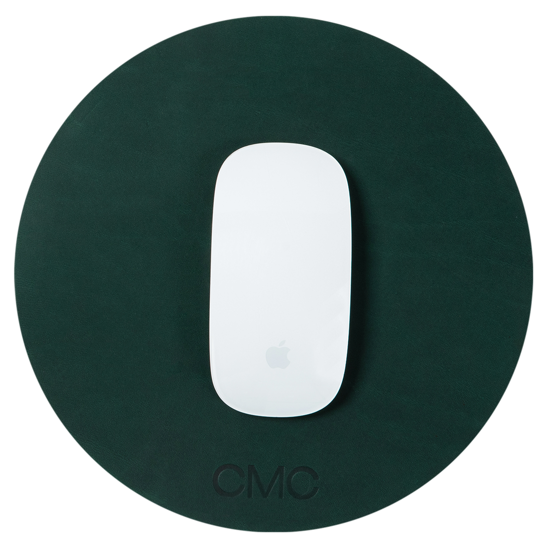 Personalized Round Leather Mouse Pad