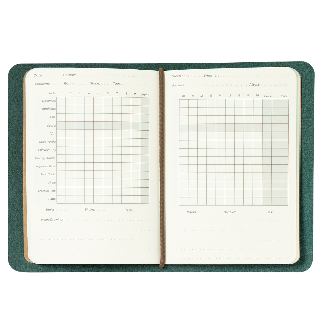 Paper Refills for Leather Golf Log: Northwind Pre-printed Score Notebook Refills - Set of 3