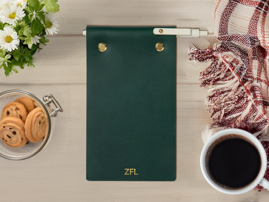 Personalized Leather Notepad Full Cover