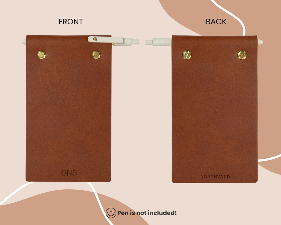 Personalized Leather Notepad Full Cover
