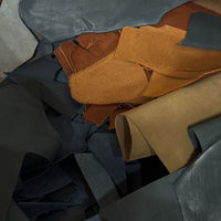 4lb Assorted USA Leather Scrap: Home Crafting & Decor