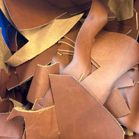 4lb Assorted USA Leather Scrap: Home Crafting & Decor