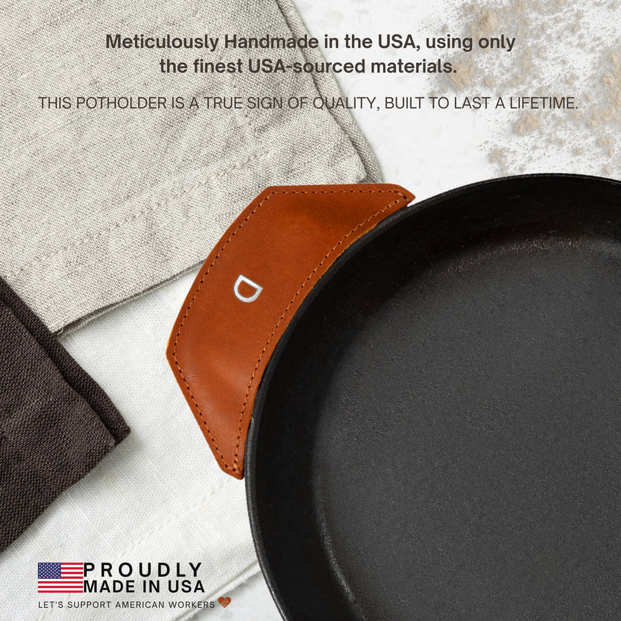 Leather Pot Handle Set of 2