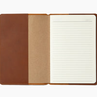 Personalized Leather A5 Journal Cover: USA Made Monogrammed Notebook