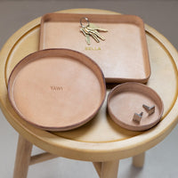 Personalized Molded Leather Valet Tray