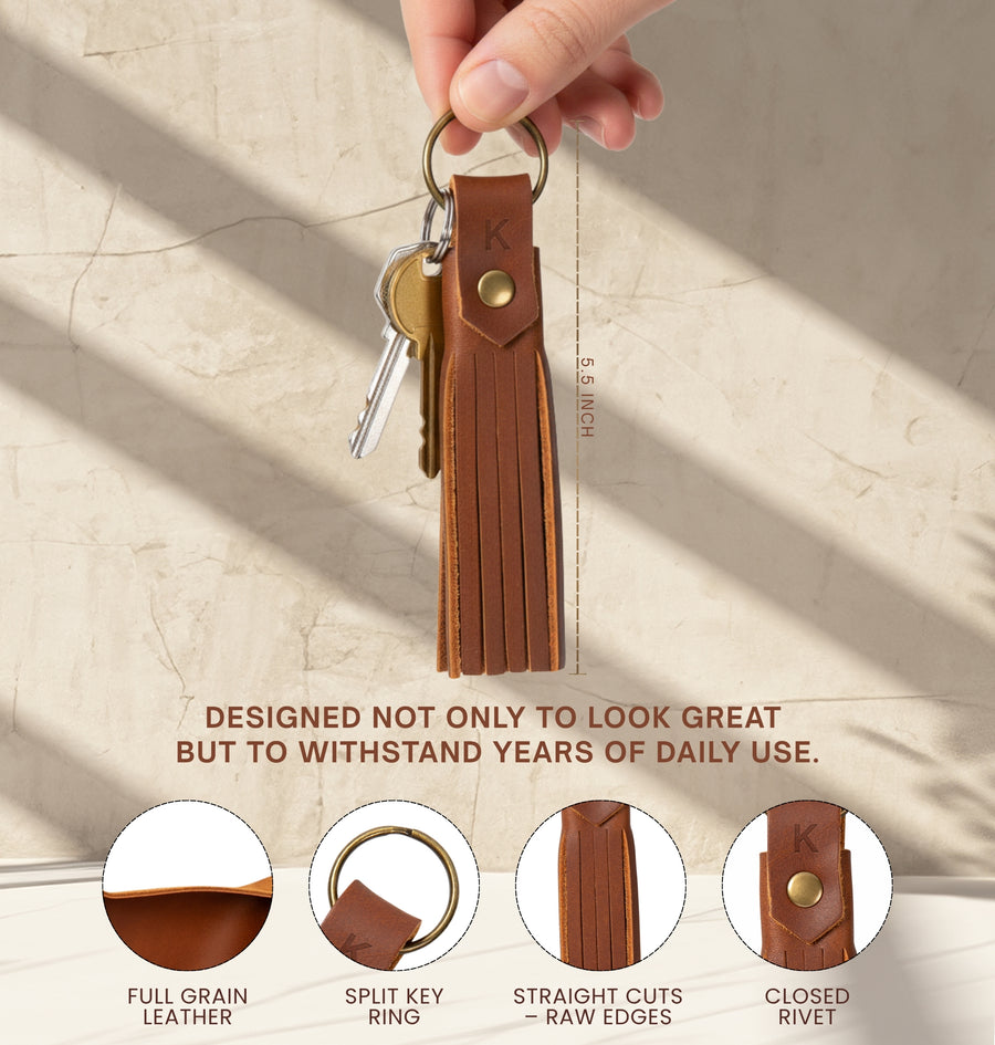 Personalized Tassel Keychain