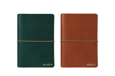 Refillable Medium Notebook Sleeve with Stretch Cord | Handmade in the USA