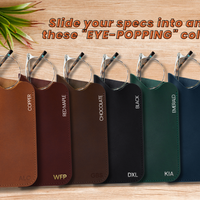 Personalized Leather Sunglass Case