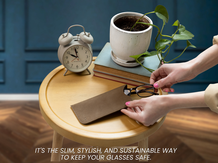 Personalized Leather Sunglass Case