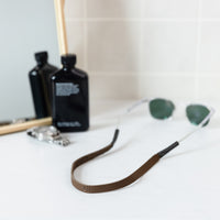 Monogrammed Leather Sunglass Strap