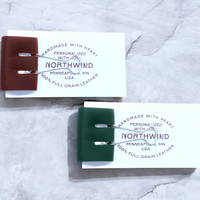 Personalized Leather Binder Clip (Set of 3) | Handcrafted | Northwind