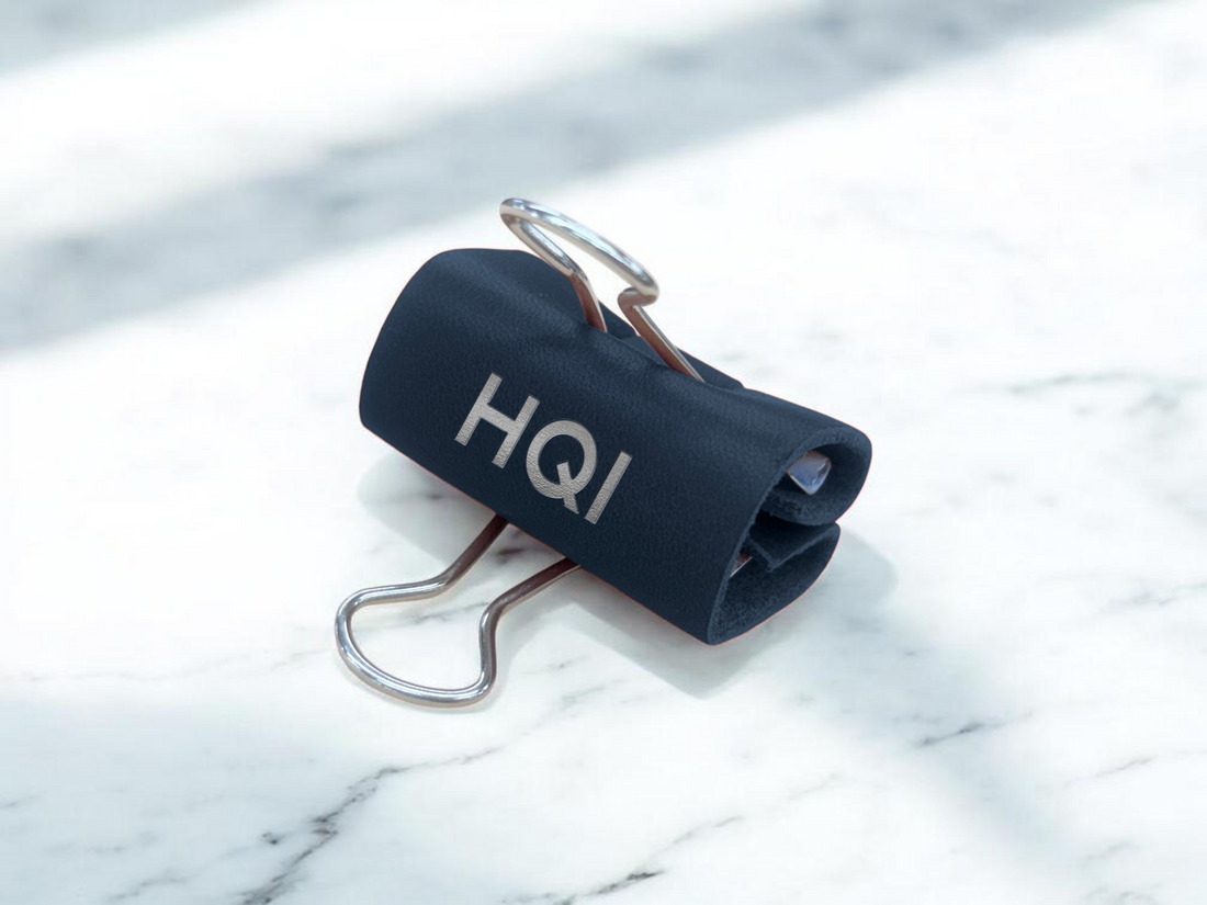 Personalized Leather Binder Clip (Set of 3) | Handcrafted | Northwind