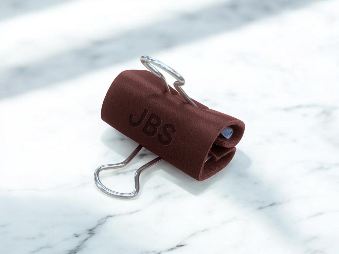 Personalized Leather Binder Clip (Set of 3) | Handcrafted | Northwind