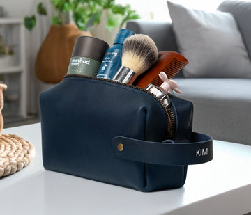 Personalized Leather Dopp Kit
