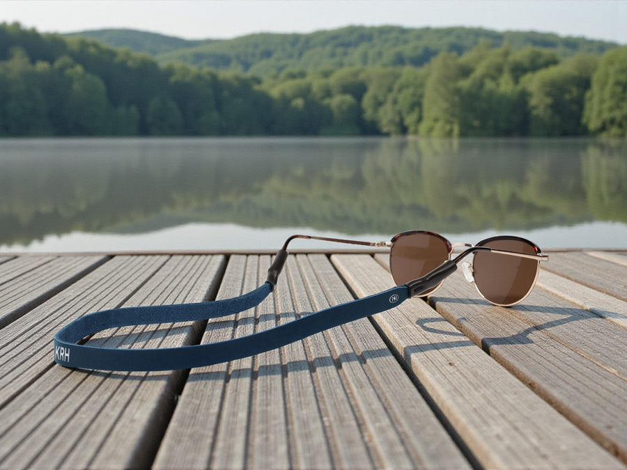 Monogrammed Leather Sunglass Strap